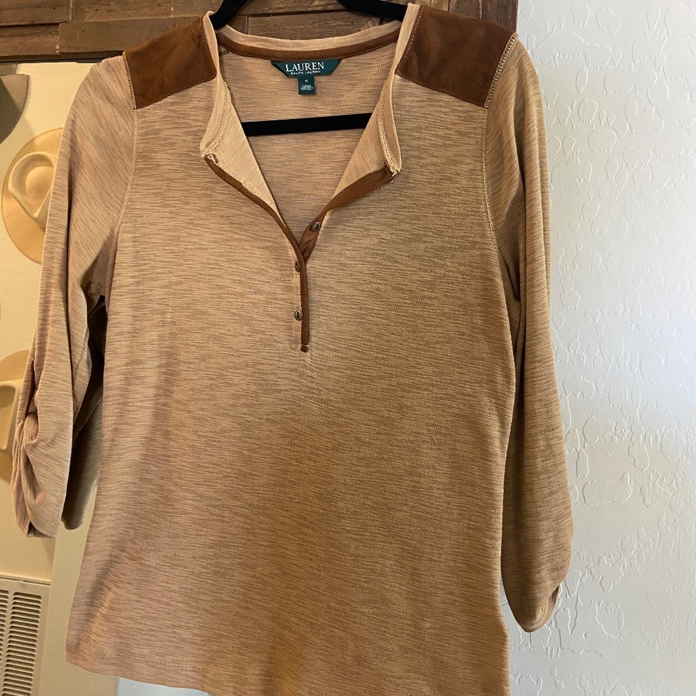 Lauren by Ralph Lauren western knit shirt size medium